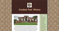 Desktop Screenshot of crookedpostwinery.com